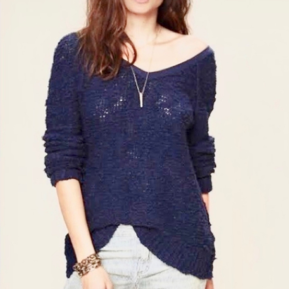 Free People V Neck Shaggybear Songbird Size XS